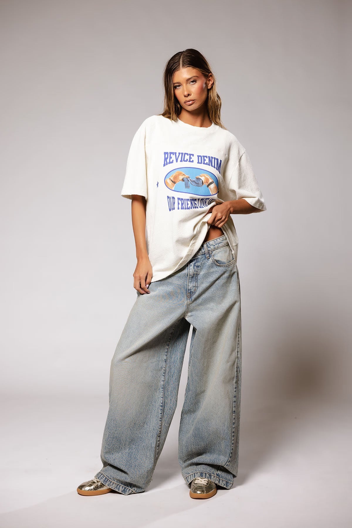 Blue Low Rise Jeans