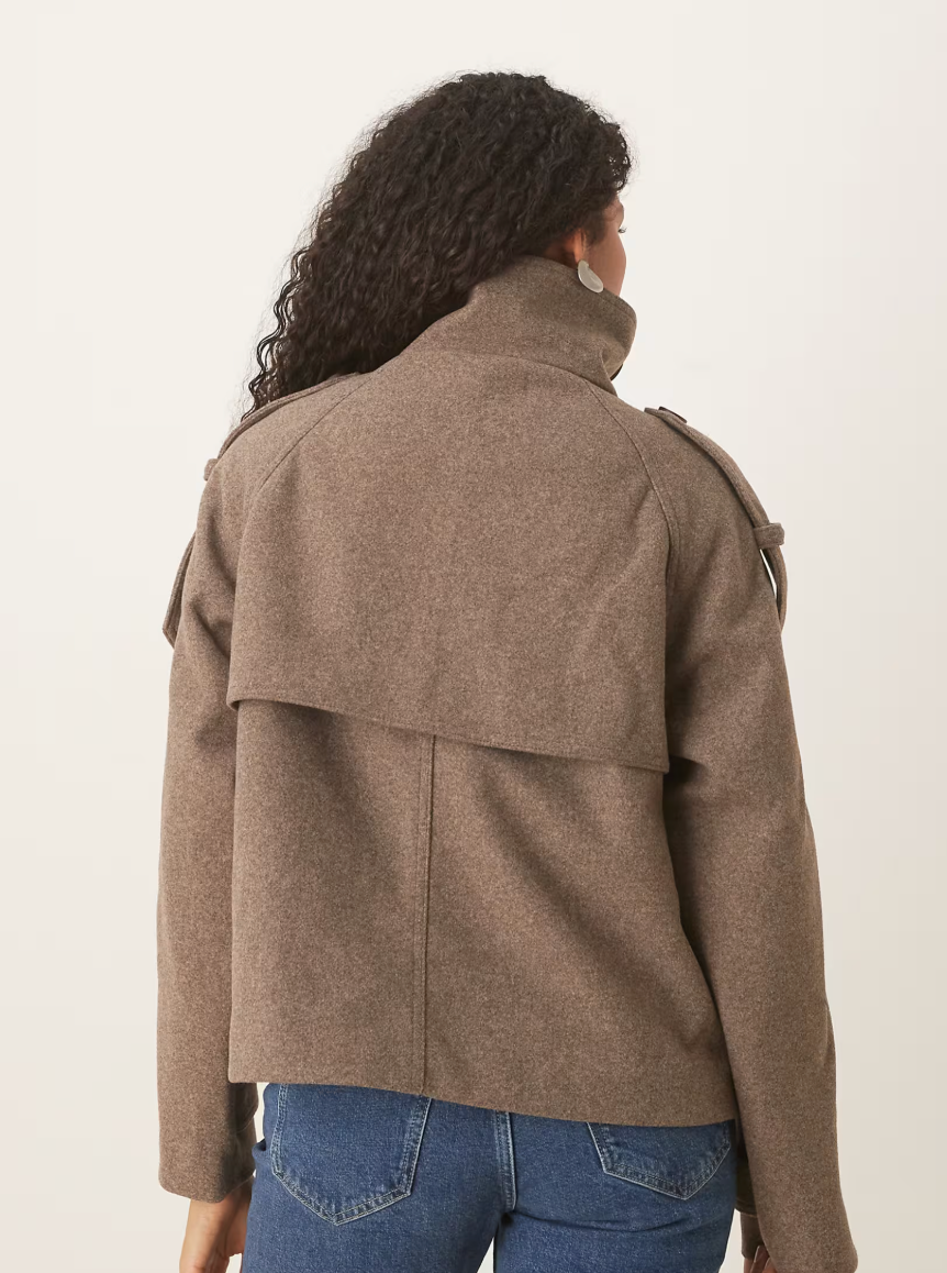 Cropped Trench Coat